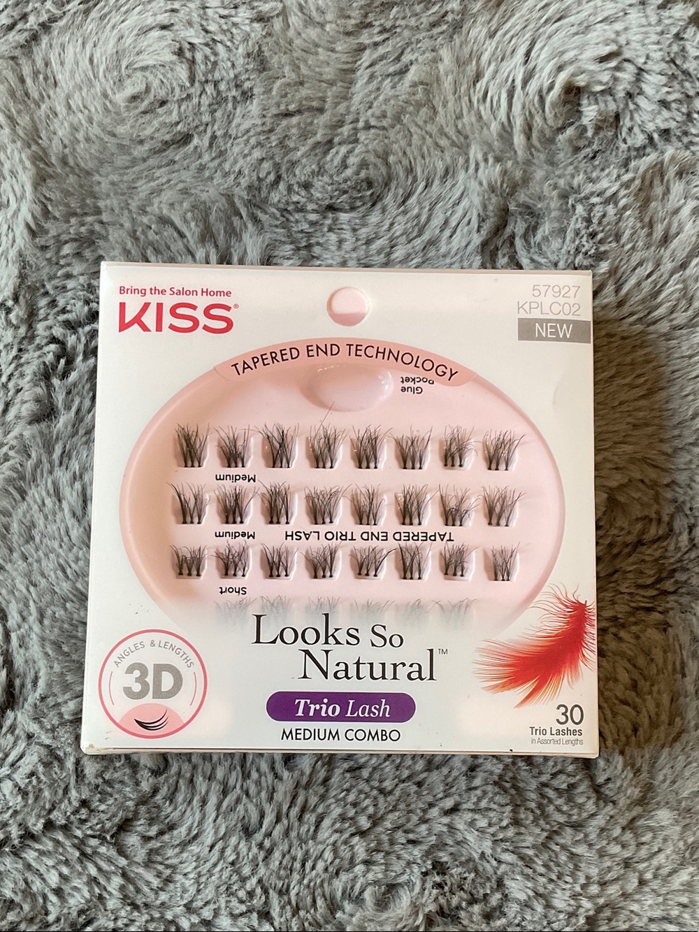 Kiss Looks So Natural Trio Lash Medium Combo - Pink Tray